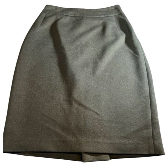 Tahari Womens Black Pencil Skirt With Back Slit Size 4 - Picture 1 of 7